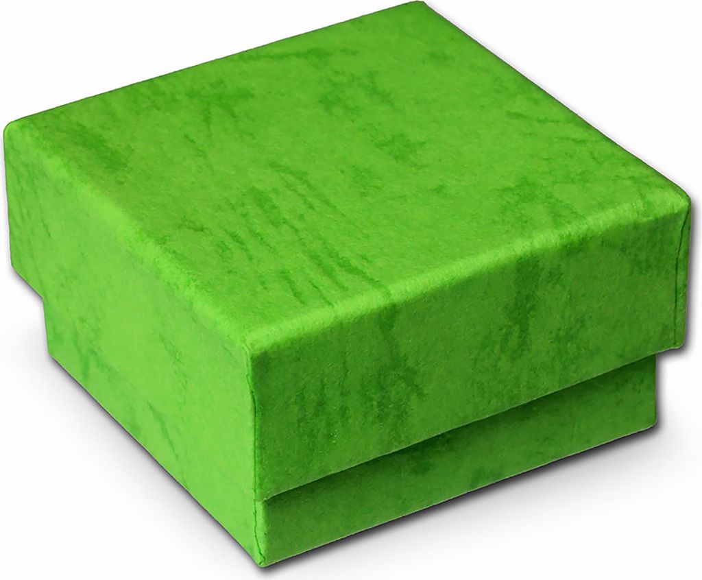 SD Boîte à bijoux verte Emballage cadeau 40x40x25mm Etui Image du produit 
