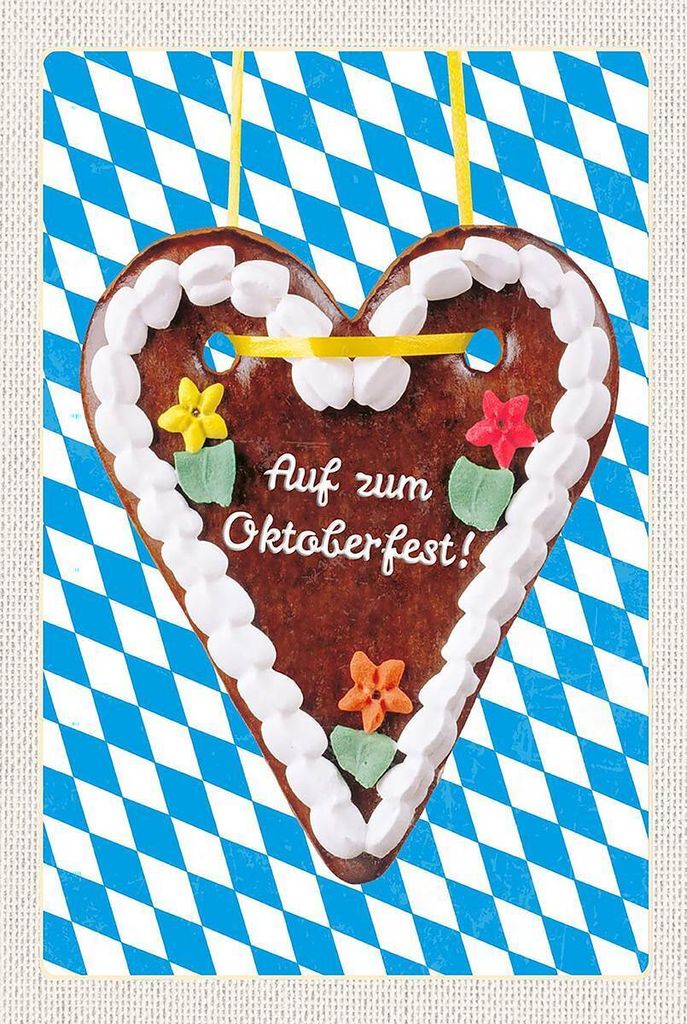 vianmo Holzschild 18x12 cm München Lebkuchen Feier