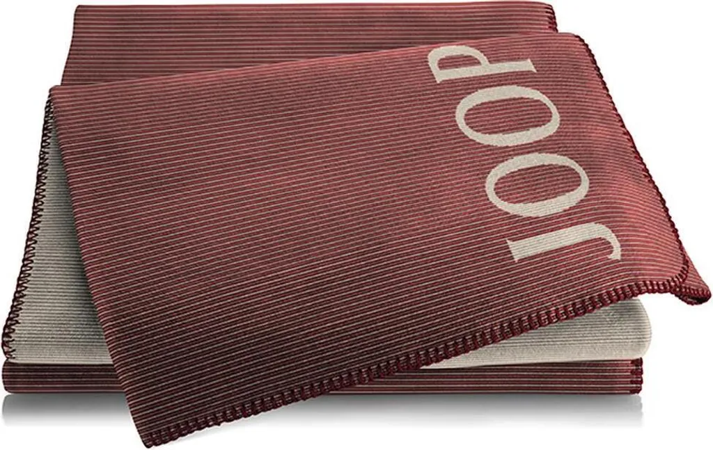 JOOP! TOUCH Plaid Coperta Rouge-Nature 130x150cm - Lusso Certificato