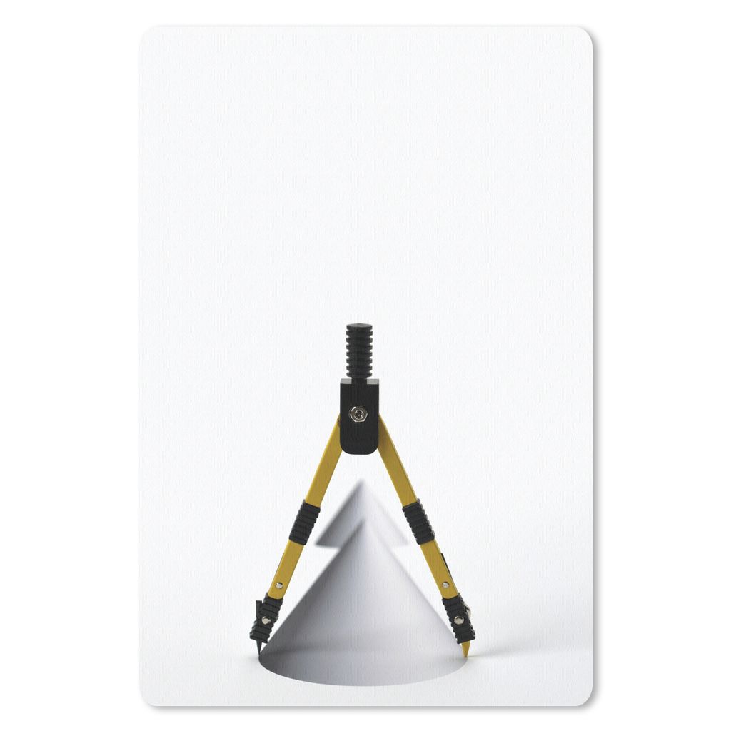 MuchoWow Mauspad Mousepad Ein Kompass mit einem Kegel 40x60 cm - Mousepads - Maus Mat - Pad - Mausunterlage - Schreibtisch Accesoire
