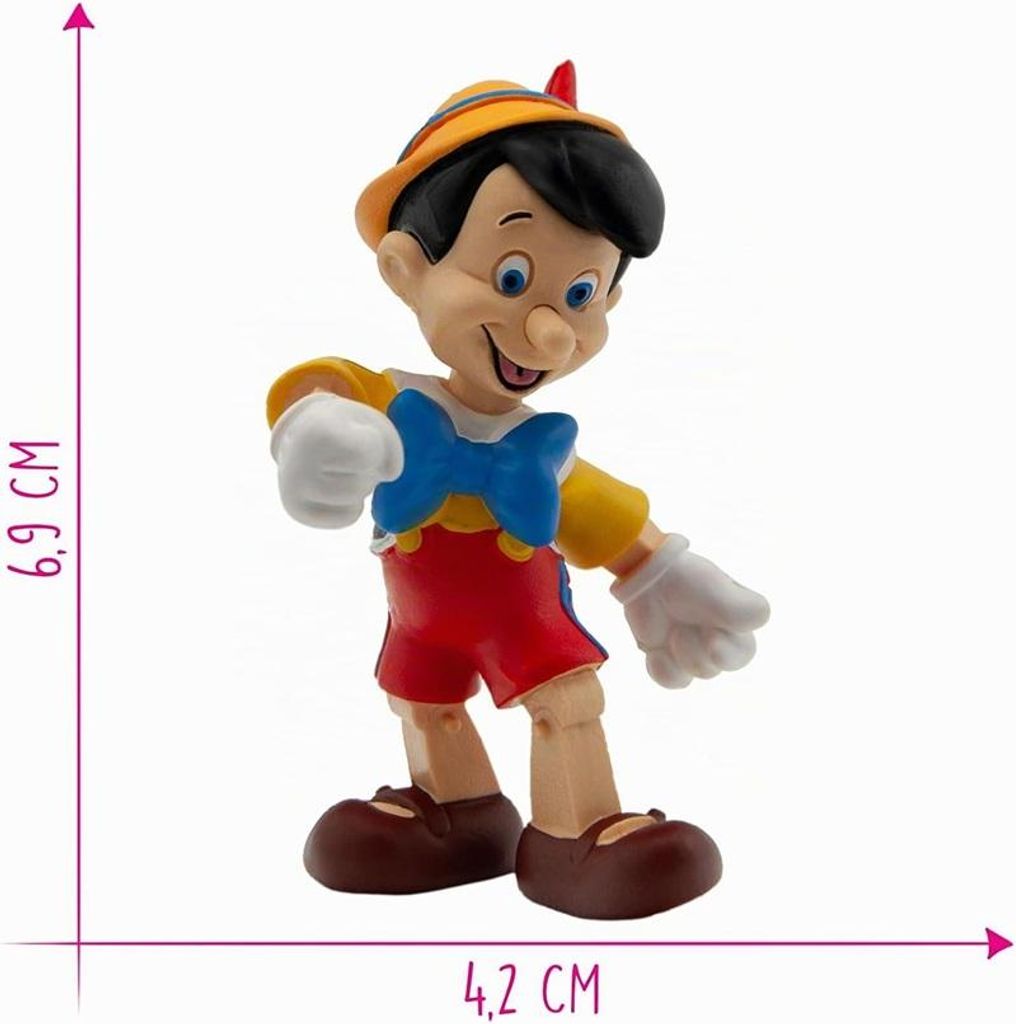 BULLYLAND Pinocchio, 3 stuks, Disney, Meerkleurig, Productafbeelding 