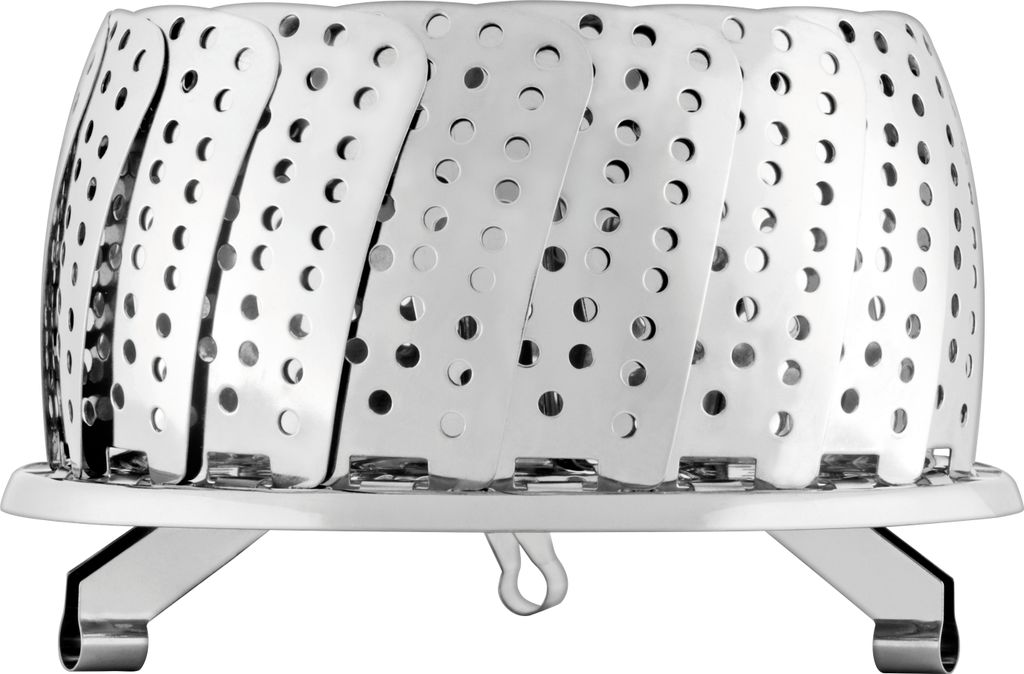 Silikondämpfer Gemüsedämpfer - Dampfgarerkorb Aus Silikon Für Schnellkochtöpfe & Mikrowelle, 29,5x22cm