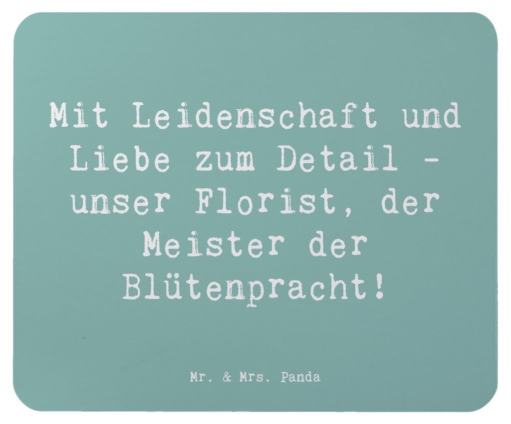 Mr. & Mrs. Panda Mouse Pad Spruch Florist Kunst - Produktbild 