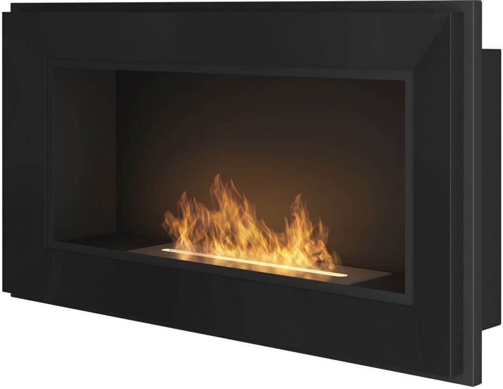 InFire Frame 900 Ethanolkamin AMA D ohne Standard Schutzglas Schwarz