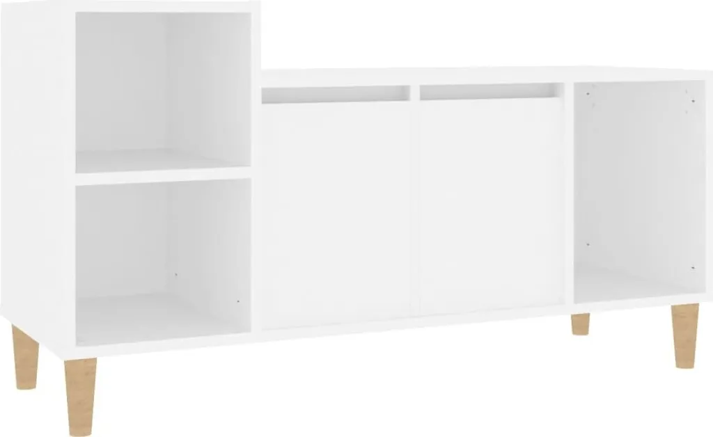 Mobile TV bianco 100x35x55 cm materiale a base di legno