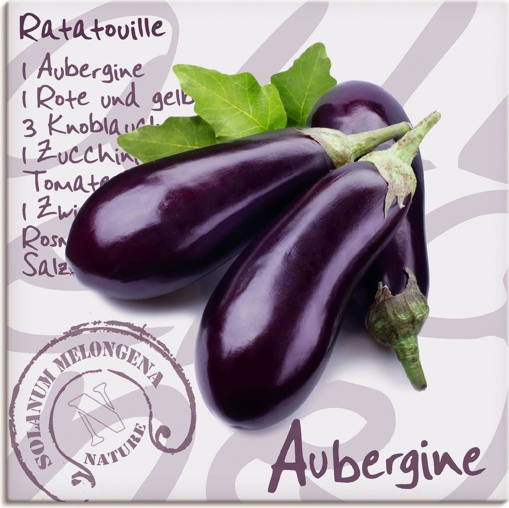 ARTland Leinwandbild Aubergine Größe: 50x50 cm