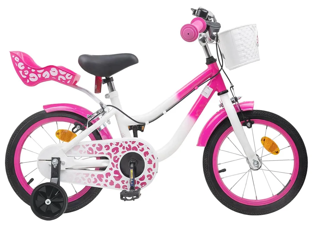 Apprendre le Vélo : Modèle Enfant 12 Pouces Rose avec Roues de Soutien