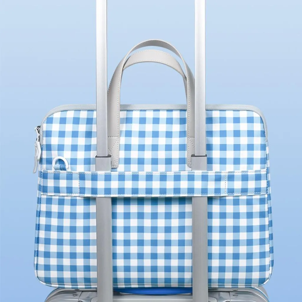 Housse Ordinateur Portable 14 Pouces Bleue Légère et Imperméable