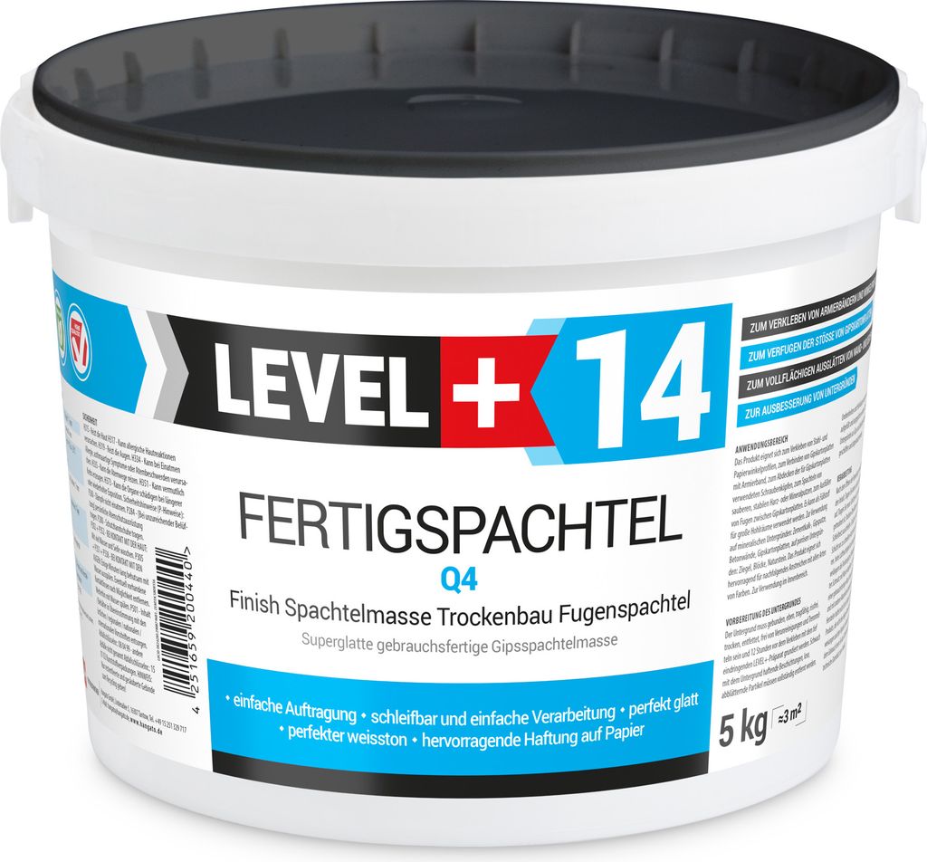 Spachtelmasse Fertigspachtel 5Kg Glättspachtel Gipsspachtel Polymerbasis Gebrauchsfertig Für Trockenbau RM14