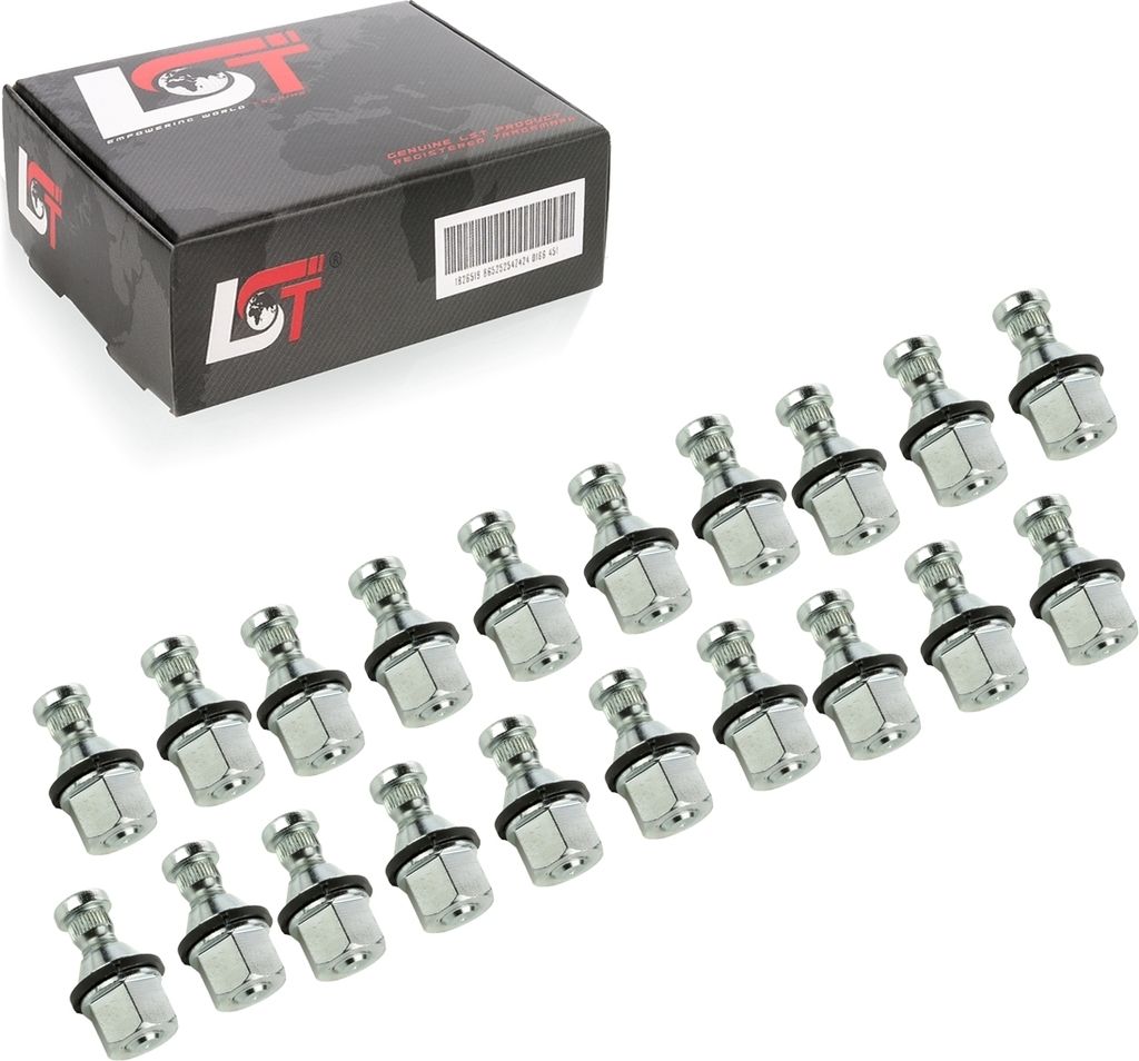 20x RÄNDELBOLZEN MIT RADMUTTER - M12x1,5 x 49mm FÜR FORD ESCORT