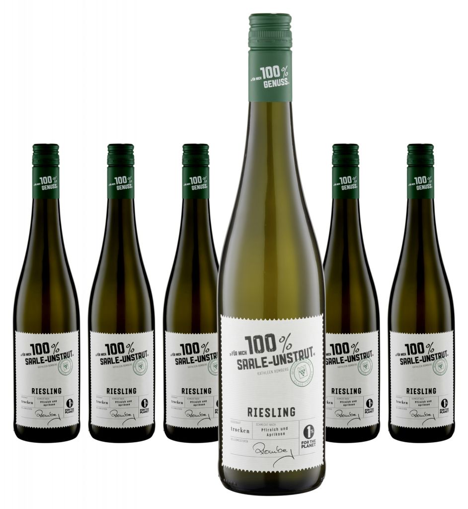 6 x Für mich 100% Saale-Unstrut Riesling trocken Produktbild 