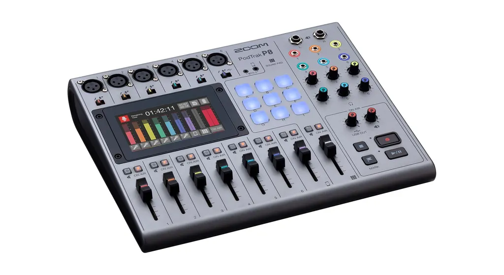 Console Mixage Zoom PodTrak P8 Idéale pour Multi-Intervenants et Streaming - 2