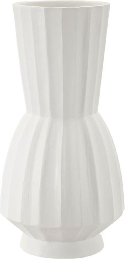 Mauro Ferretti Vase Glint Ø 25x50 cm weiß