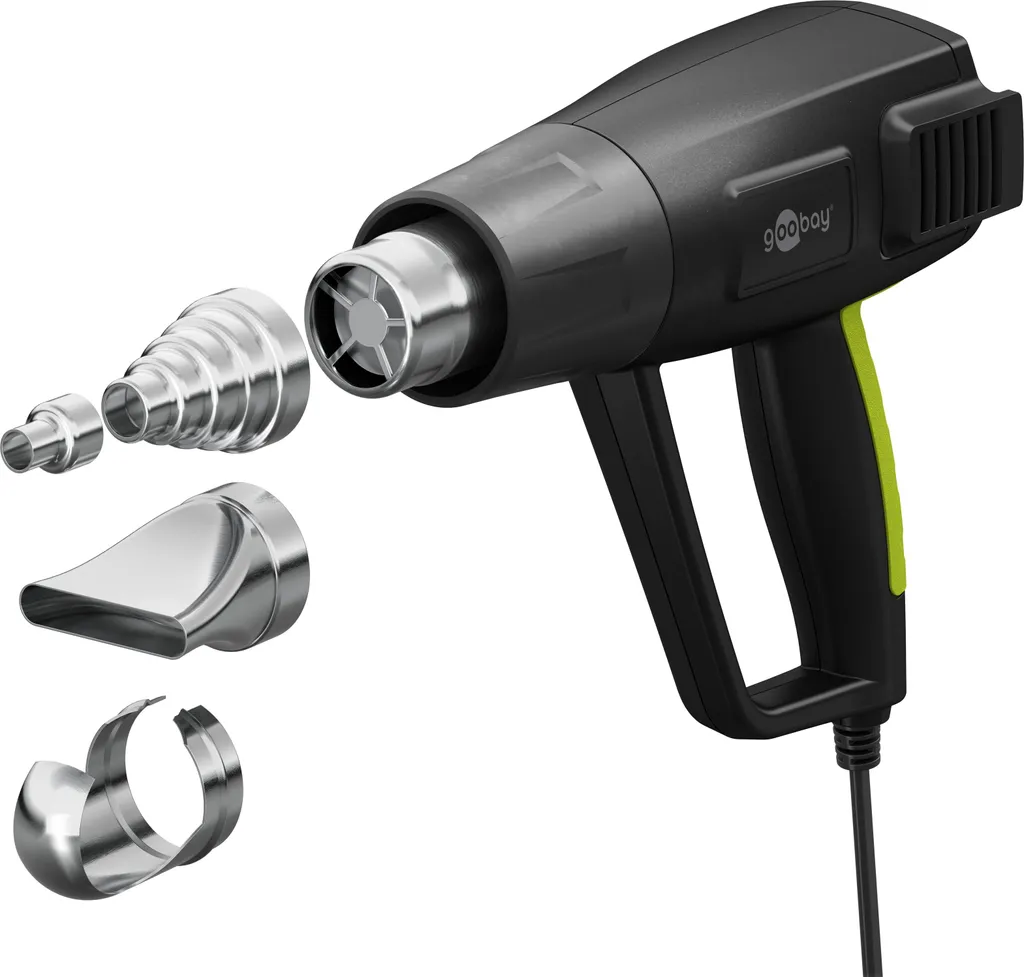 Pistolet Thermique 1500W Goobay 77823 pour Décapage et Rénovation