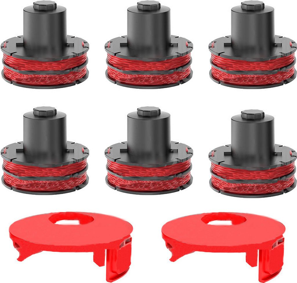 INF Spulenfadenersatz und Abdeckung für AL-KO-Trimmerkopf 6er-Packung