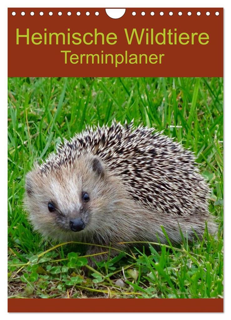 Heimische Wildtiere Terminplaner (Wandkalender 2027 DIN A4 hoch), CALVENDO Monatskalender