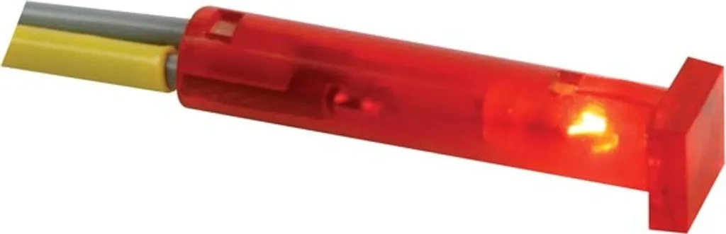 Voyant LED 12V Rouge 7x7mm avec Signalisation sur Quatre Faces Design