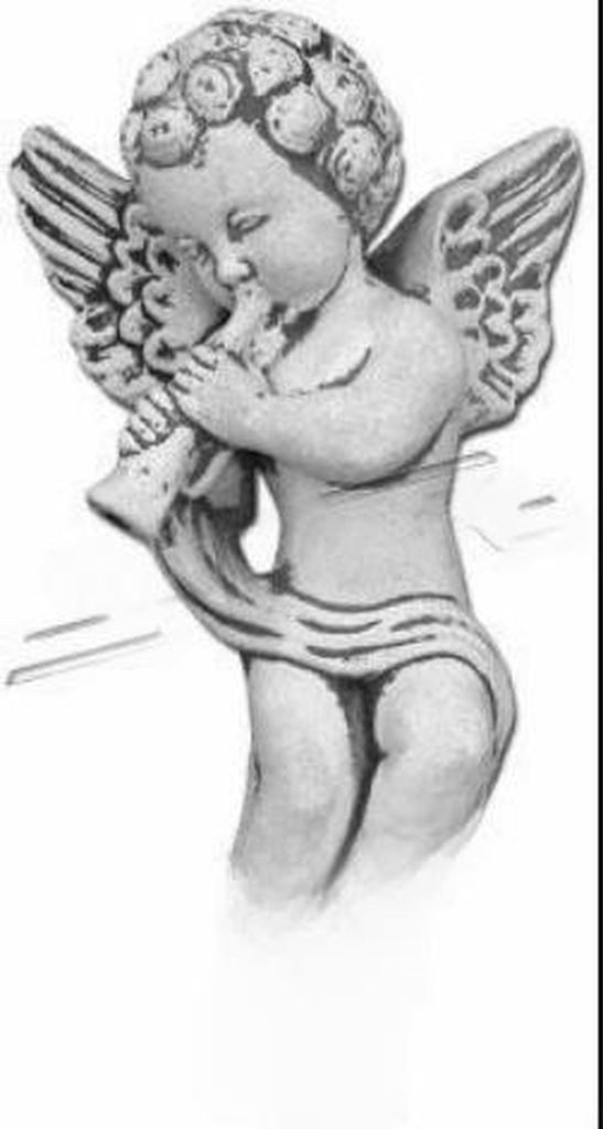 Engel 27cm Skulptur Design Figur Statue Garten Figuren Statuen Skulpturen Grab