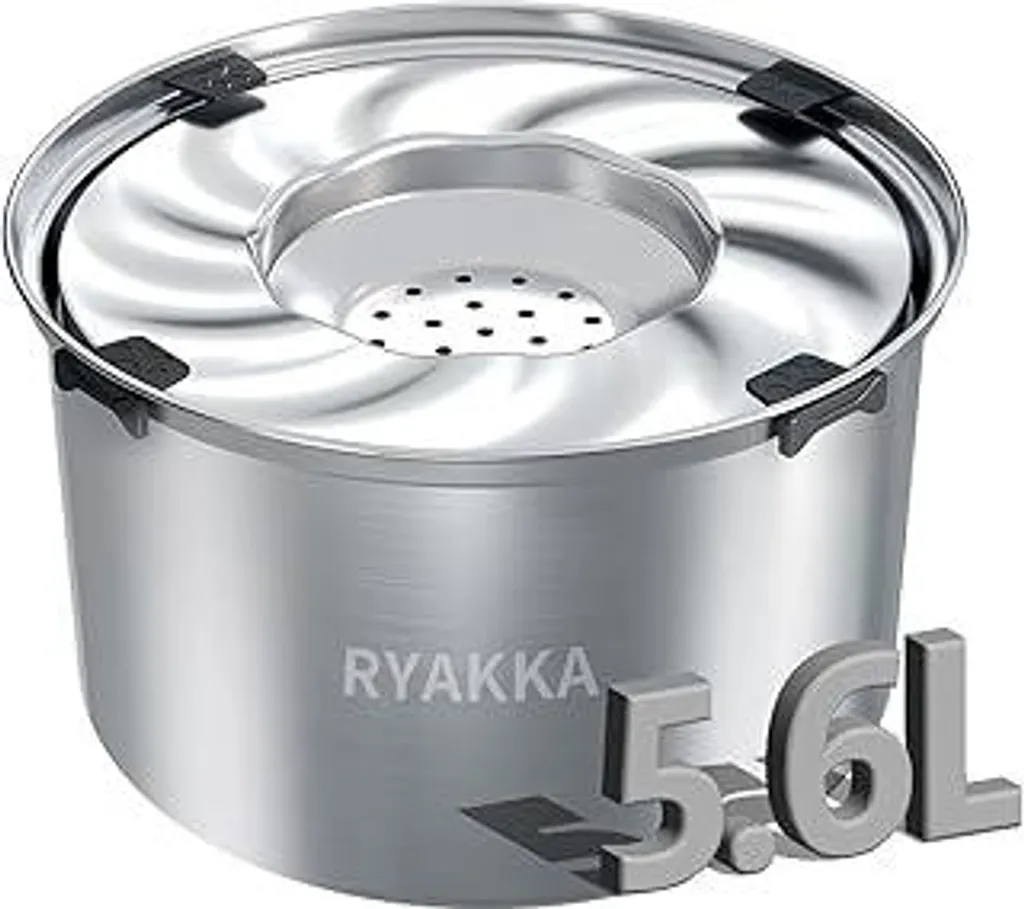 Ciotola Slow Feeder Cani 5,6L Acciaio Inox: Design No-Mess