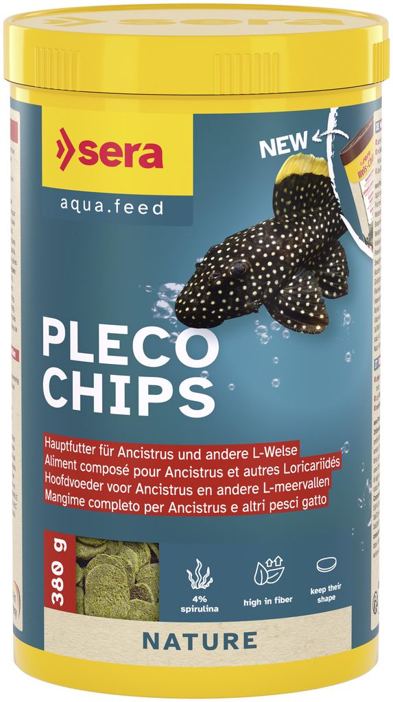 sera Wels-Chips Nature, Zierfisch, Trockenfischfutter, Produktbild 