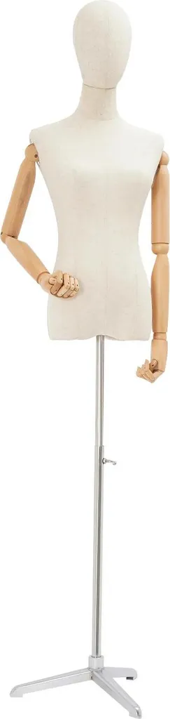 Mannequin torse femme réglable 65-120cm avec pied trépied en métal