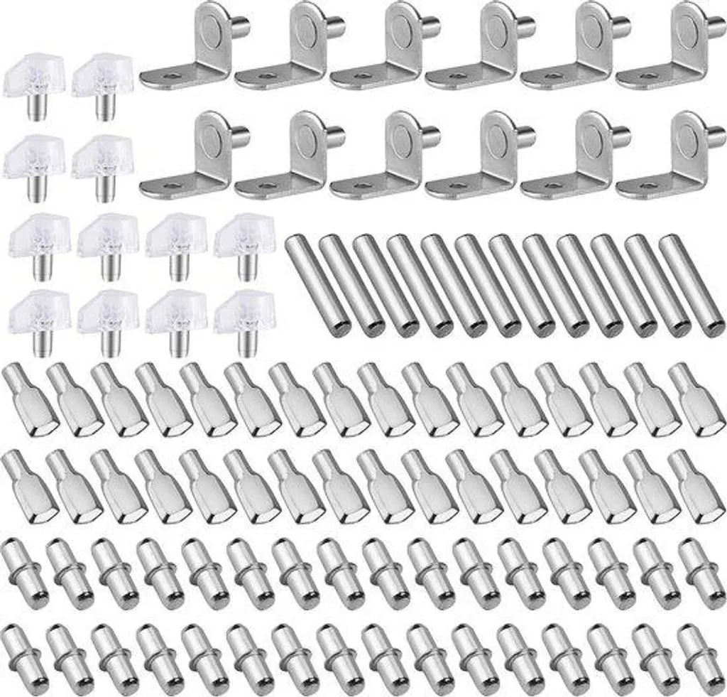 Équerres de fixation murale en métal pour meubles hauts - Pack de 5