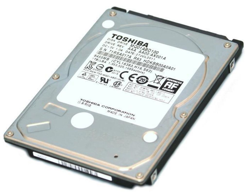 HDD 2,5" SATAII 1TB Toshiba MQ01ABD100 5400rpm 8MB Cache Produktbild 
