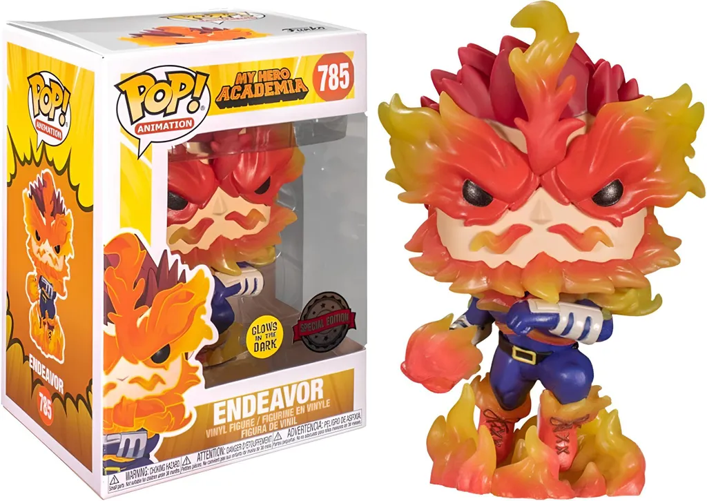 Endeavor Funko Pop 785 Special Edition My Hero Academia Détails Flammes