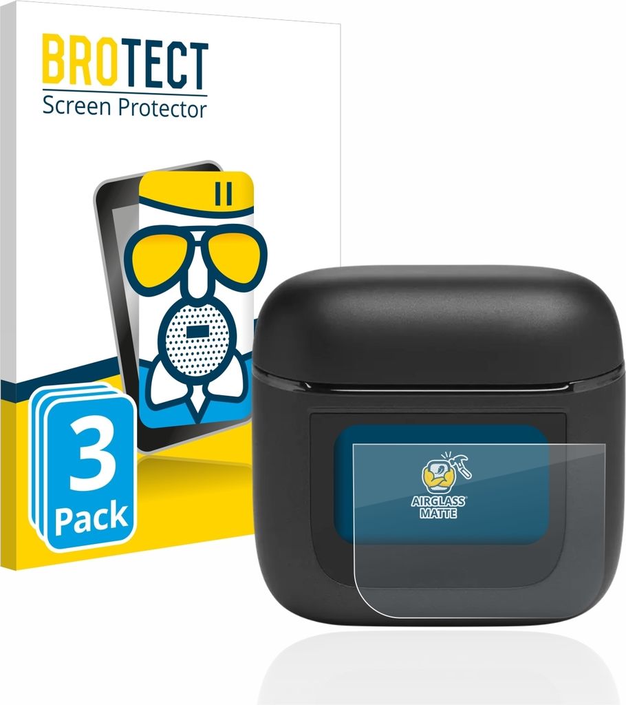 3x BROTECT Entspiegelungs Schutzglas für JBL Tour Pro 2 Schutzfolie Panzer Folie Glas Display Schutz matt
