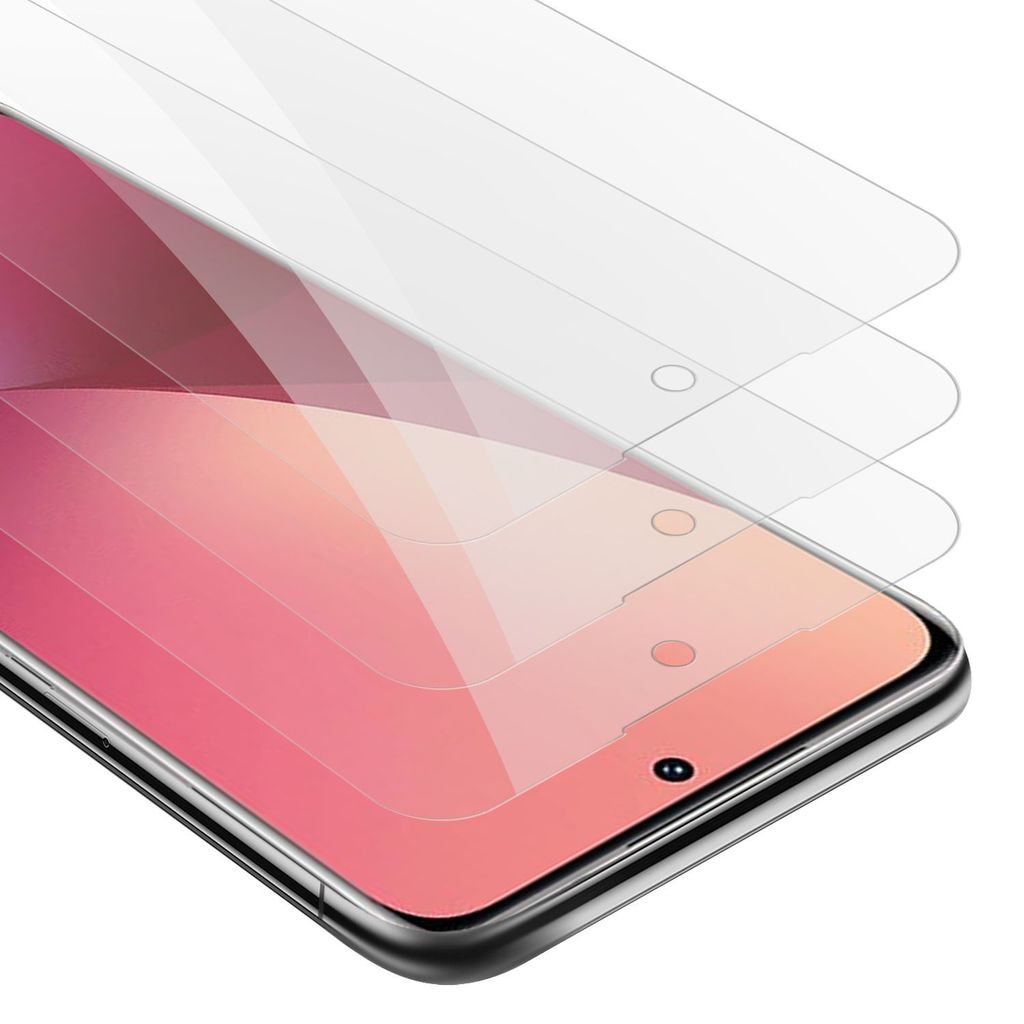 Cadorabo Panzerfolie Für Xiaomi Mi MAX 2 – 3x Display-Schutzglas 9H Härte, Transparent Mit Schwarzem Rand