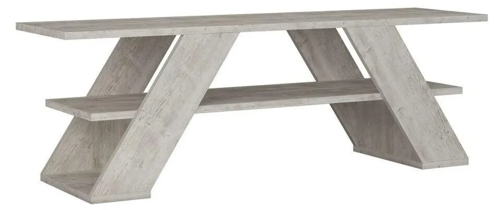 Meuble TV Salon 120 cm Farfalla - Support Multimédia pour Grand Écran TV