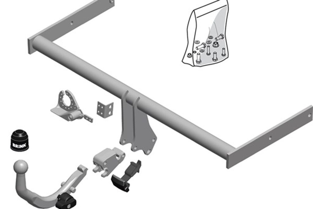 BRINK 532000 Anhängerkupplung 1200kg Max für VW Polo Schrägheck (6R1, 6C1)
