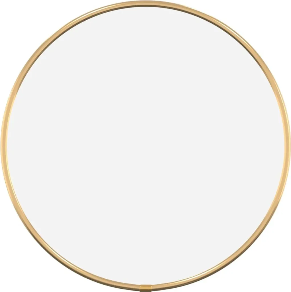 Miroir Mural Doré pour Illuminer une Pièce Sombre - Rond 30 cm vidaXL