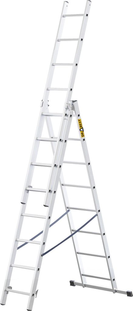 Drabest | Échelle Aluminium 3 Éléments 3x8 - 150 kg - Image du produit 