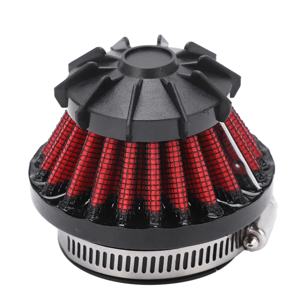 Filtro Aria Pit Bike 35mm-50mm Rosso: Aspirazione Potenziata 4 in 1
