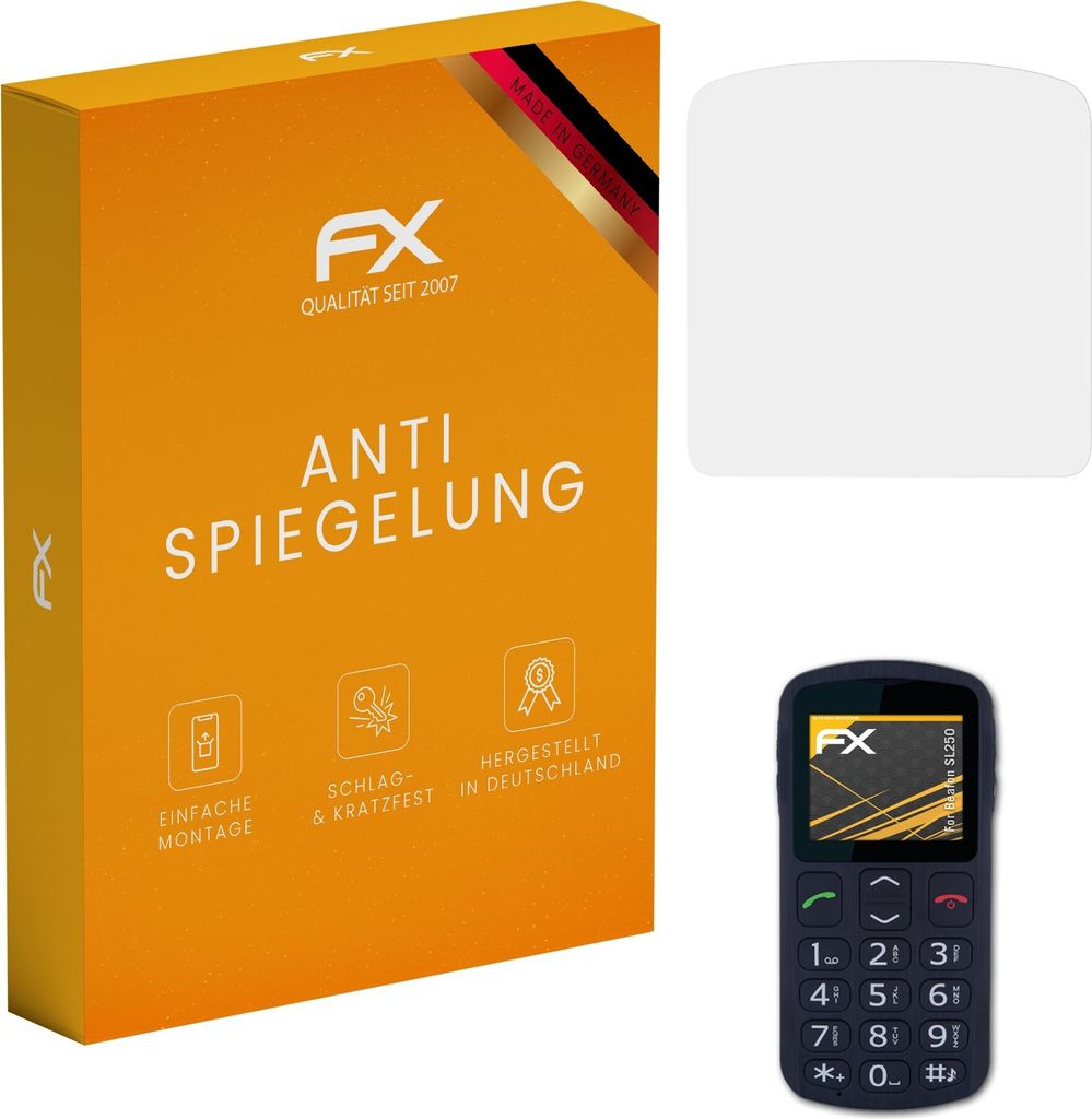 atFoliX FX-Antireflex 3x Schutzfolie kompatibel mit Beafon SL250 Displayfolie