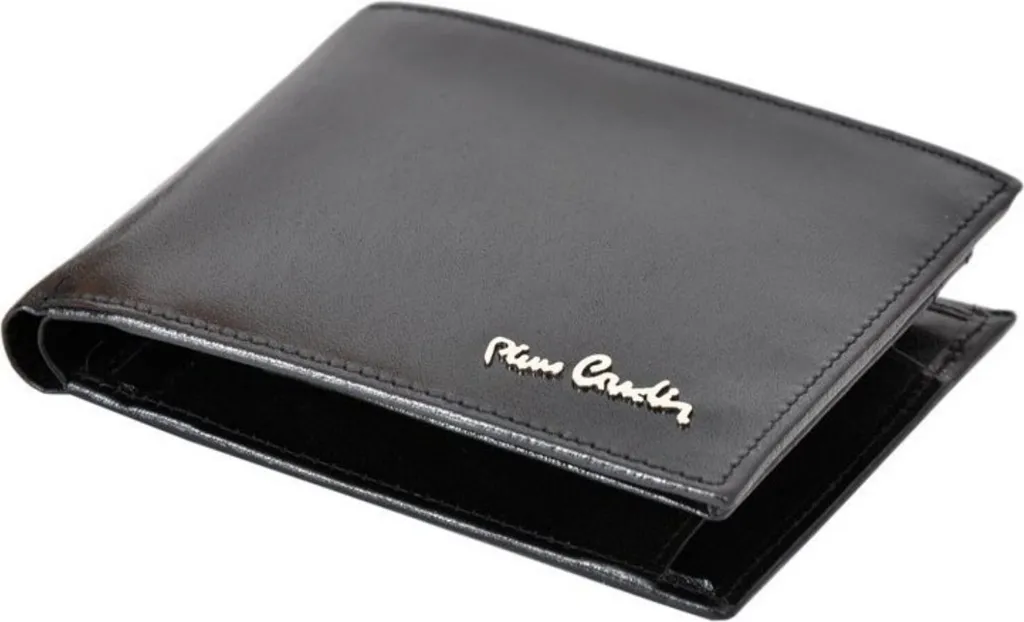 Pierre Cardin Portefeuille GREG13056 en Cuir Noir Design Élégant