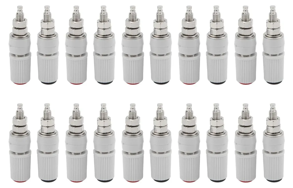 Adaptateur Banane 4 mm pour Laboratoire - Pack 20 Pièces M5 Noir et Rouge