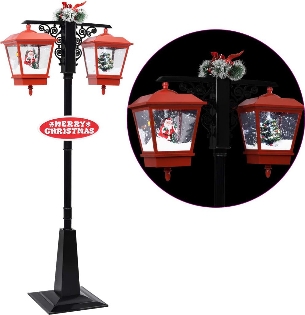 vidaXL Weihnachts-Straßenlampe mit Weihnachtsmann 81 x 40 x Produktbild 