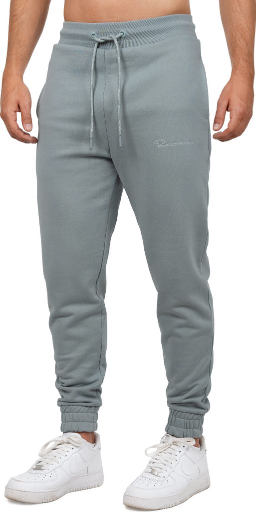 Reichstadt Herren Regular Fit Jogginghose Marken-Stick 23RS035 Grey 4XL