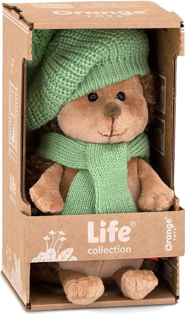 Orange Toys Kuscheltier Igel mit grüner Baskenmütze - Plüschspielzeug