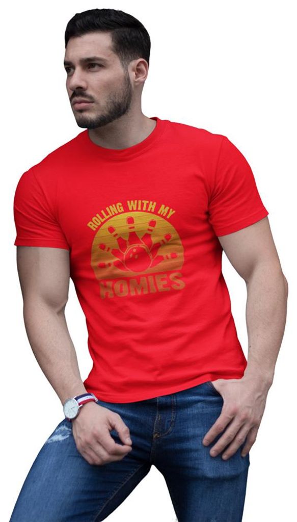 D&B Uni Polo ST00074 Homies Rot-Größe S