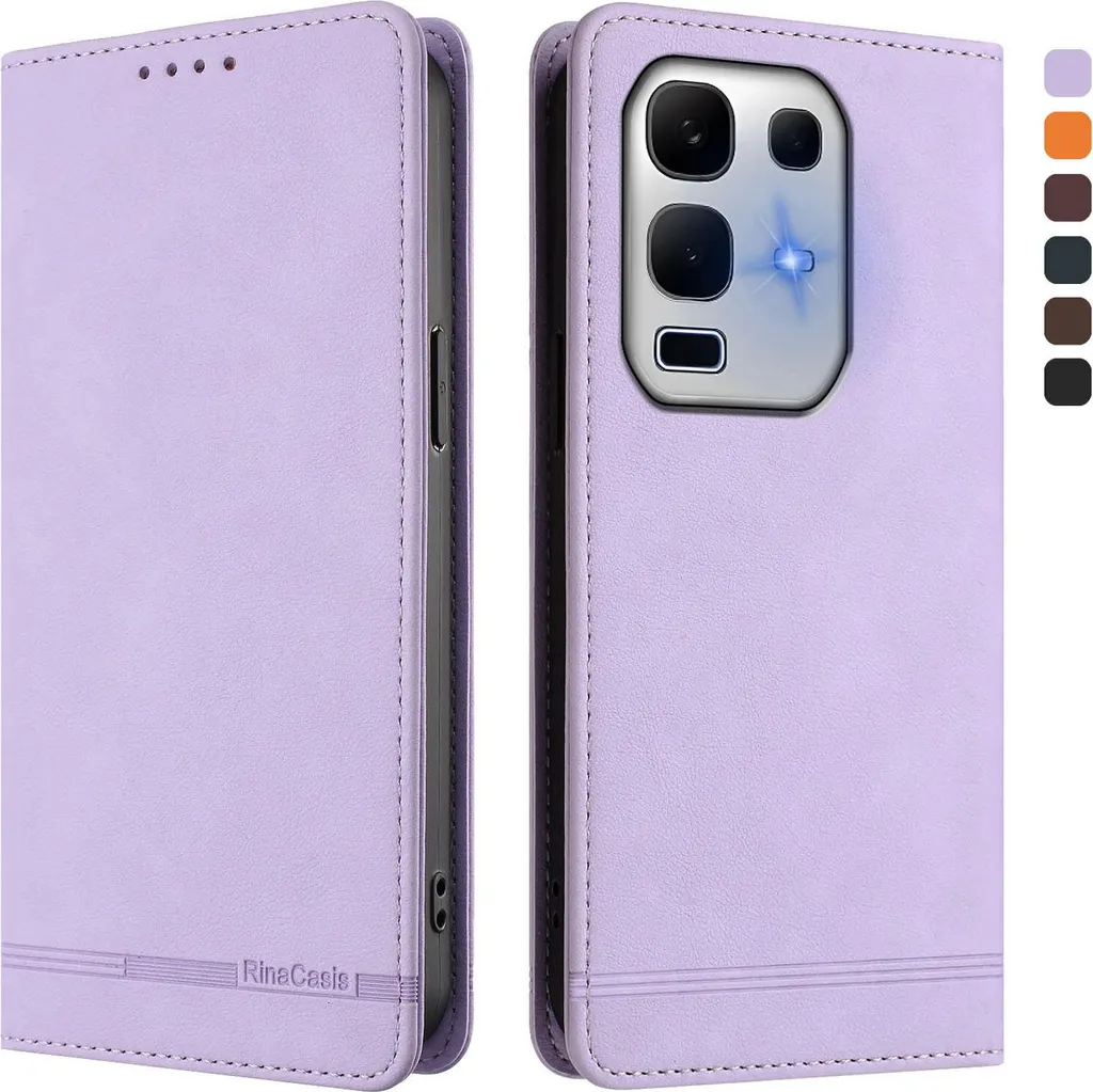Cover per Xiaomi Redmi Note 14 Pro 4G/5G /Note 14 Pro+ 5G Case PU Pelle Custodia [Kickstand] [Chiusura magnetica] [Slot per Schede], Portafoglio Flip Custodia per Xiaomi Poco X7,Farfalla,Paesaggio