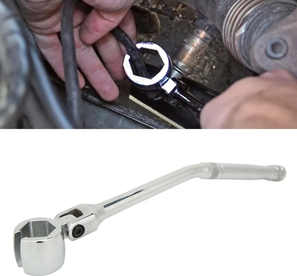 Chiave Professionale per Sonda Lambda - Acciaio Cr-V Snodo 180° - 4