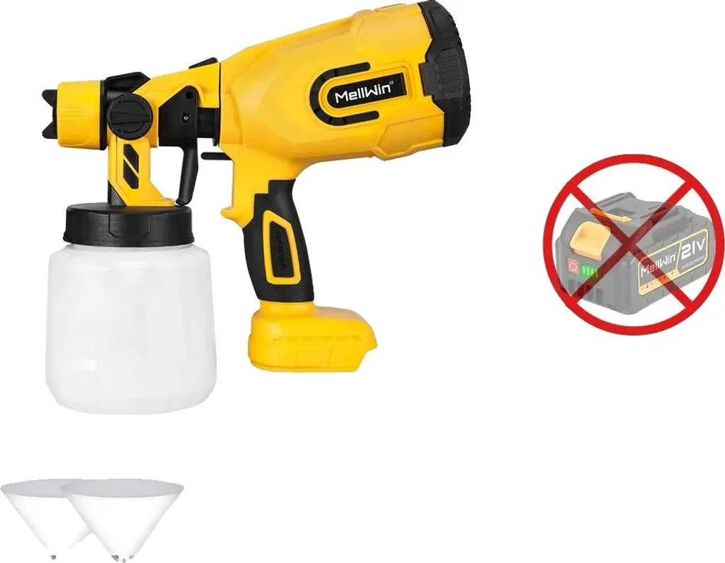 Pistolet à peinture électrique 1200ml pour finitions intérieures