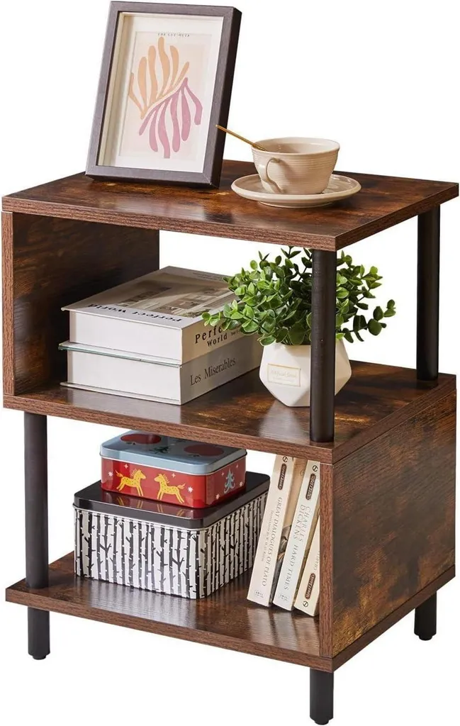 Table de nuit d'appoint pour chambre et salon : style rétro YD-TM152H