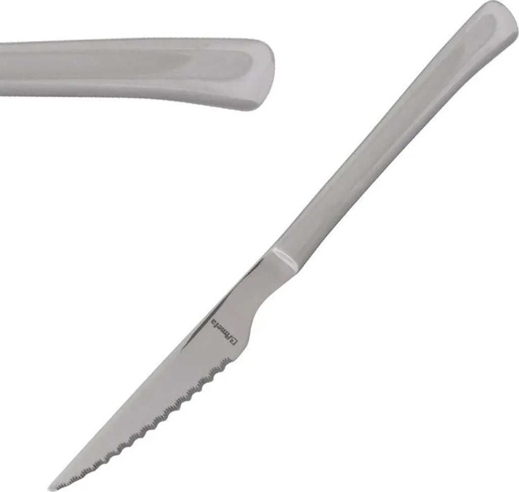 Coltelli Carne Amefa Chuletero 12 Pezzi - Lama Seghettata Extra Affilata