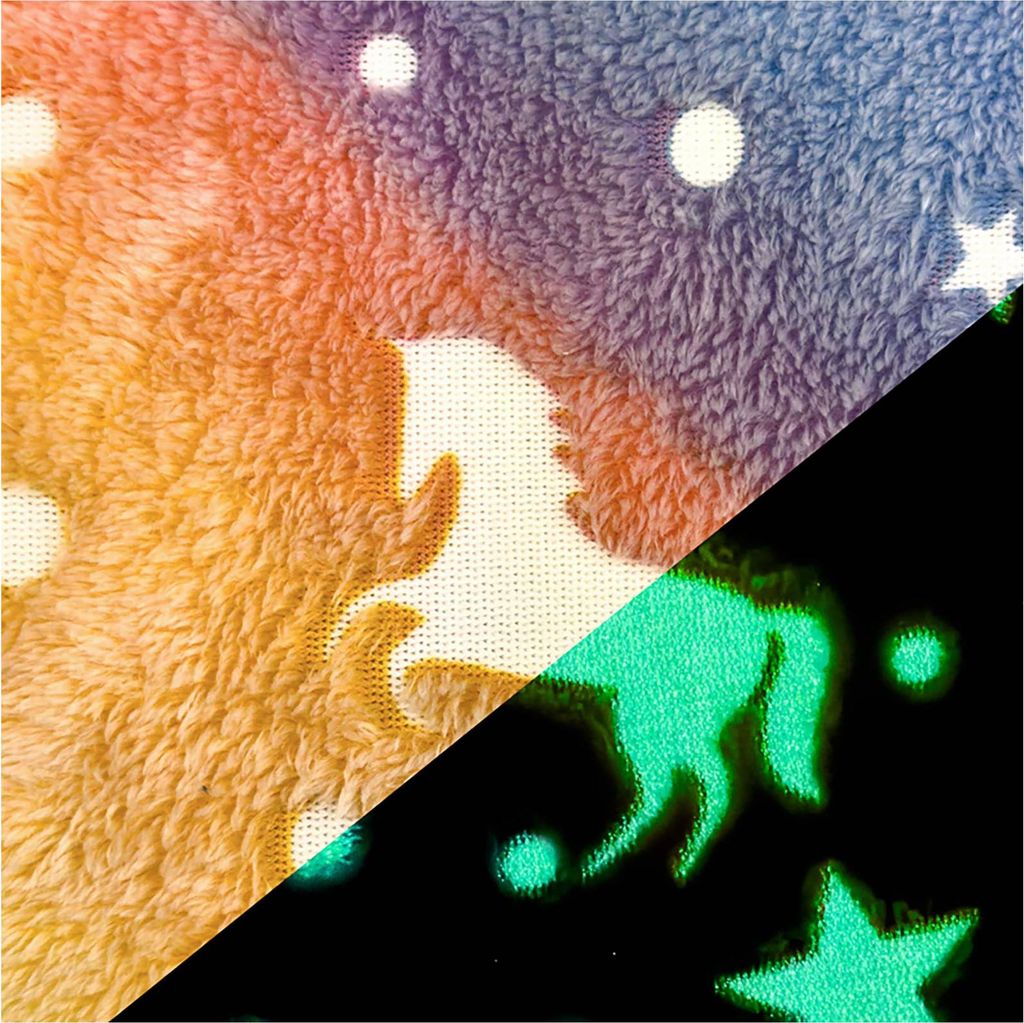 Wellness Fleece Einhorn Glow in the Dark ab 1x1,65m