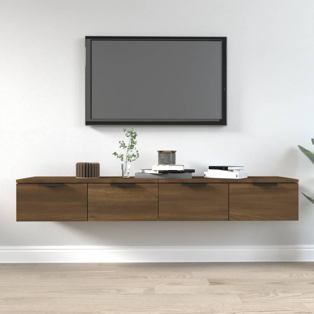 Maison Exclusive - Wandschränke 2 Stk. Braun Eichen-Optik 68x30x20cm Holzwerkstoff