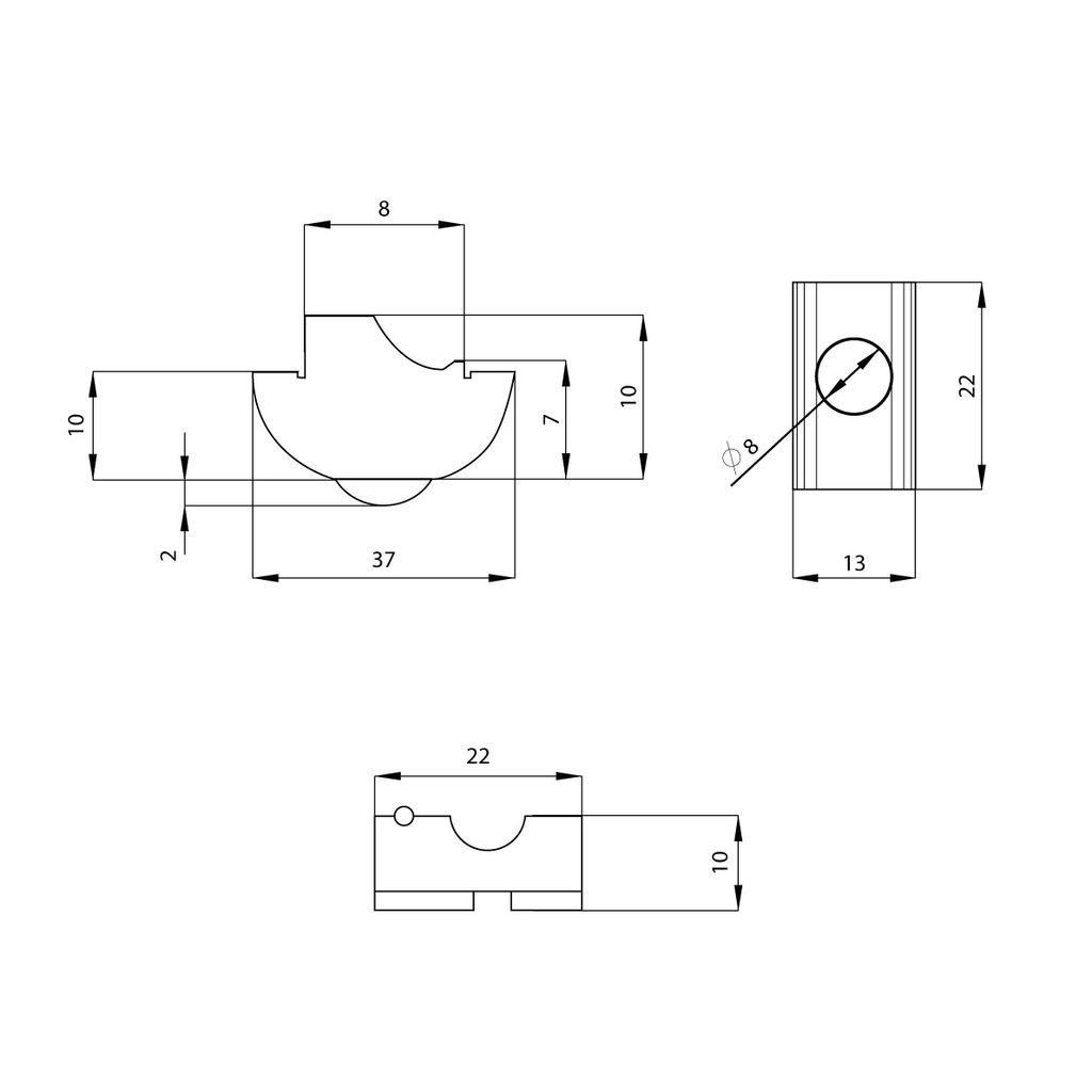 100 Nutensteine M8 Für Aluprofile 40x40 - Edelstahl Mit Federkugel